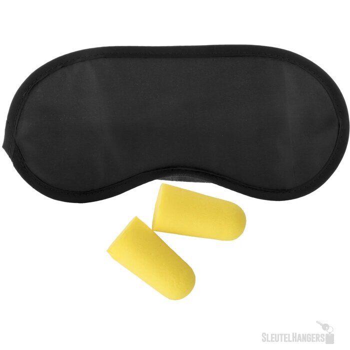 Slaapmasker Met Oordopjes Zwart