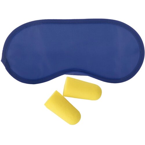 Slaapmasker Met Oordopjes Blauw