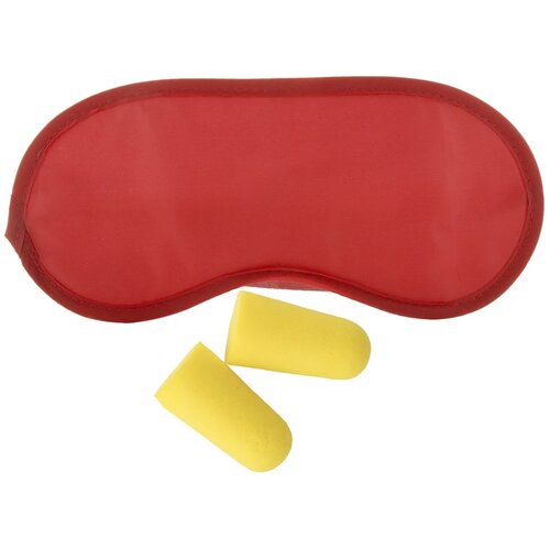 Slaapmasker Met Oordopjes Rood