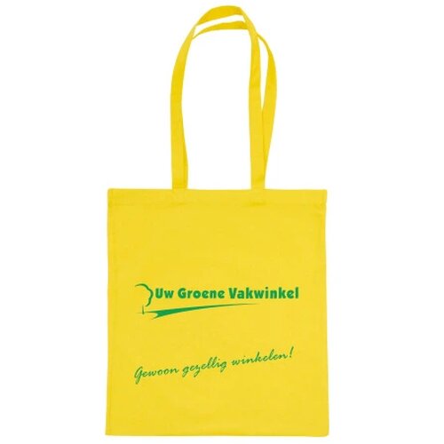 Gekleurde tote bag Geel