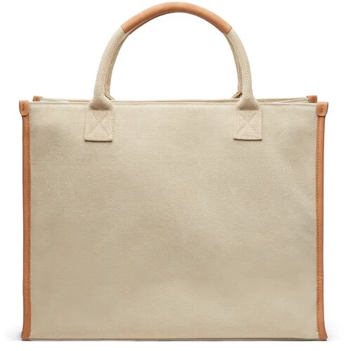 VINGA Bosler RCS recycled canvas office draagtas beige