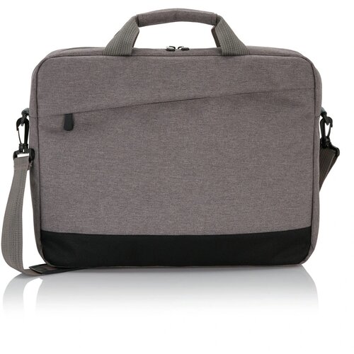 Trend 15” laptop tas PVC-vrij grijs, zwart