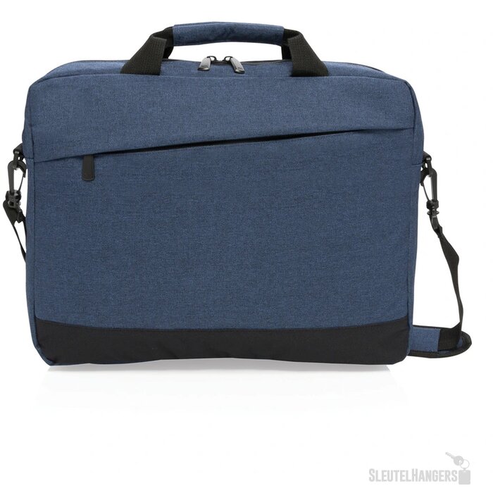 Trend 15” laptop tas PVC-vrij donkerblauw, zwart