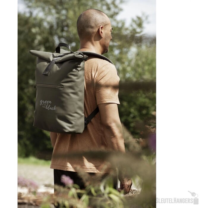 Lennon Roll-Top Recycled Pu Backpack Rugzak