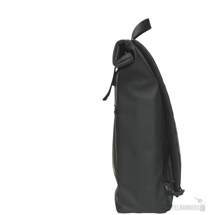 Lennon Roll-Top Recycled Pu Backpack Rugzak Zwart
