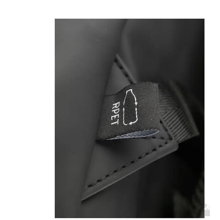 Lennon Roll-Top Recycled Pu Backpack Rugzak Zwart