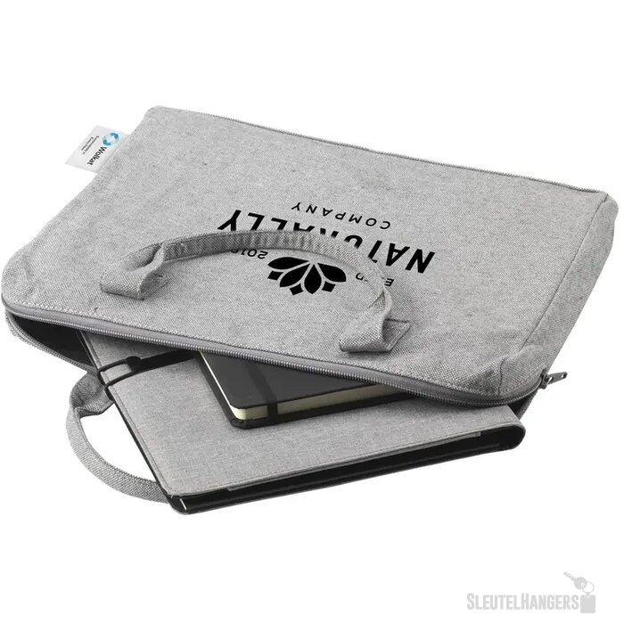 Wolkat Casablanca 15,6 Inch Recycled Textile Laptop Bag Grijs