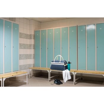 Retrosport Sporttas Blauw/Beige Retrosport Sporttas Blauw/Beige