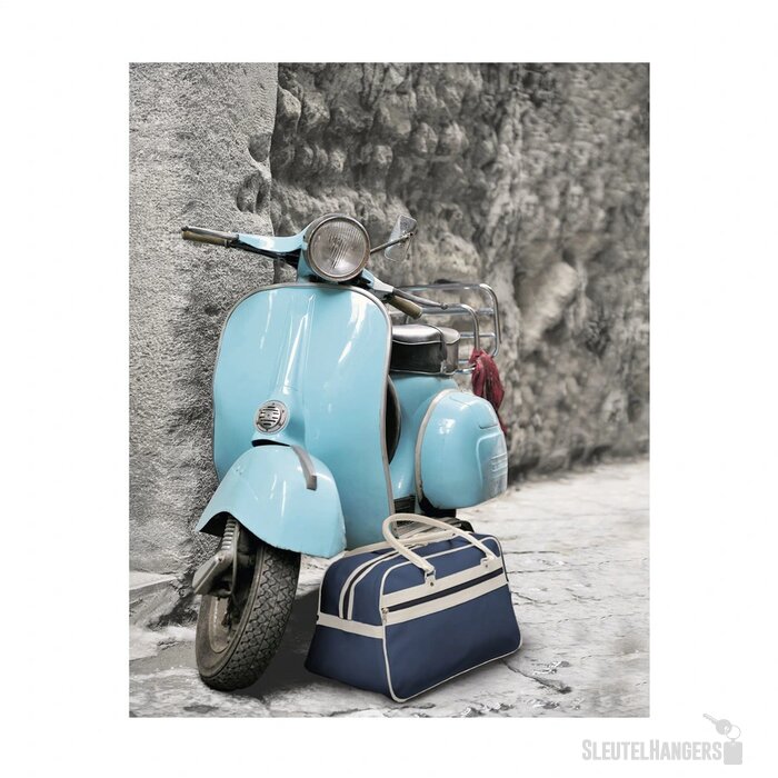 Retrosport Sporttas Blauw/Beige