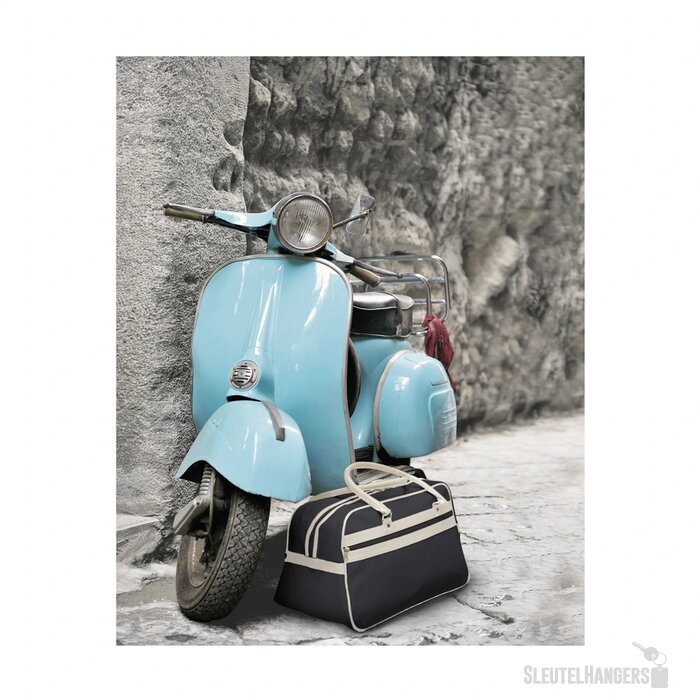 Retrosport Sporttas Zwart/Wit