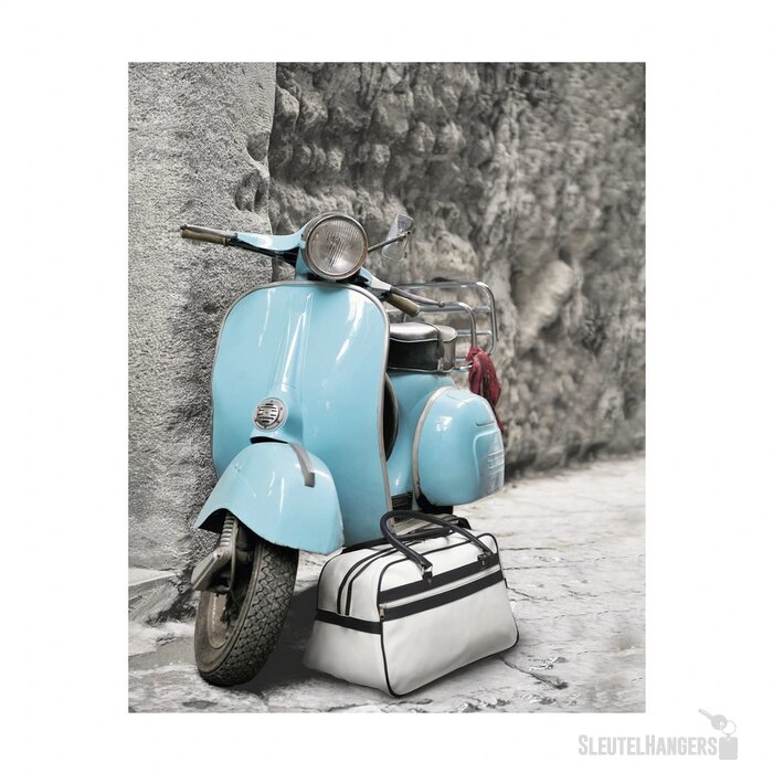 Retrosport Sporttas Wit/Zwart