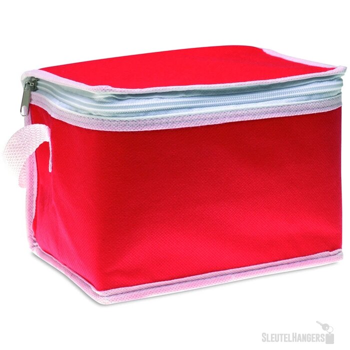 Koeltas voor 6 blikjes Rood