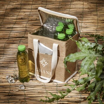 Duurzame Koeltas Van Jute/Katoen Naturel Duurzame Koeltas Van Jute/Katoen Naturel