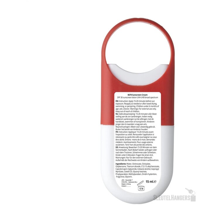 Zonnebrandcreme Met Ophangoog (15 Ml) Rood