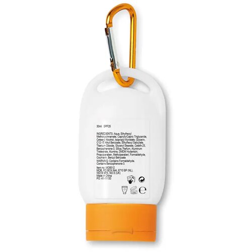 Zonnebrand met karabijnhaak (30 ml) Oranje
