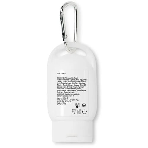 Zonnebrand met karabijnhaak (30 ml) Wit