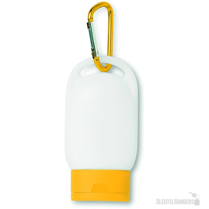 Zonnebrand met karabijnhaak (30 ml) Geel