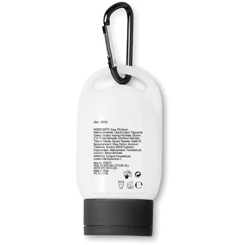Zonnebrand met karabijnhaak (30 ml) Zwart