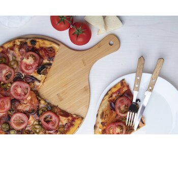 Ronde Snijplank Met Handvat Naturel