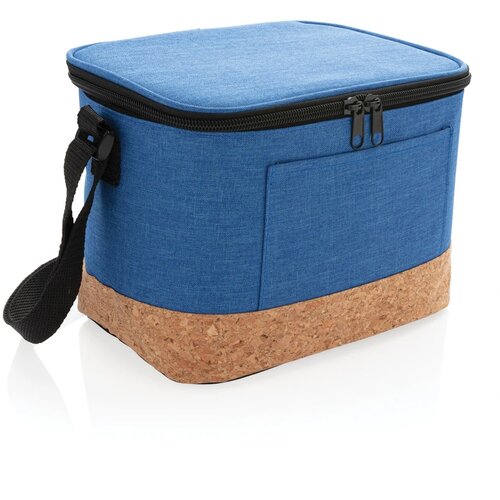 Duo tone koeltas met kurkdetail blauw
