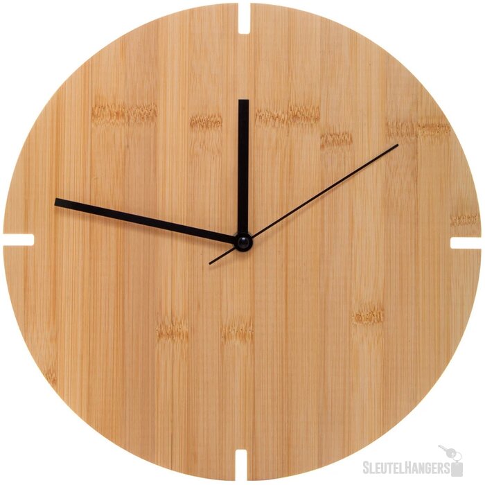 Bamboe Wandklok Naturel