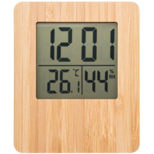 Digitale Klok Met Weerstation Naturel