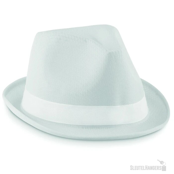 Gekleurde zonnehoed Wit