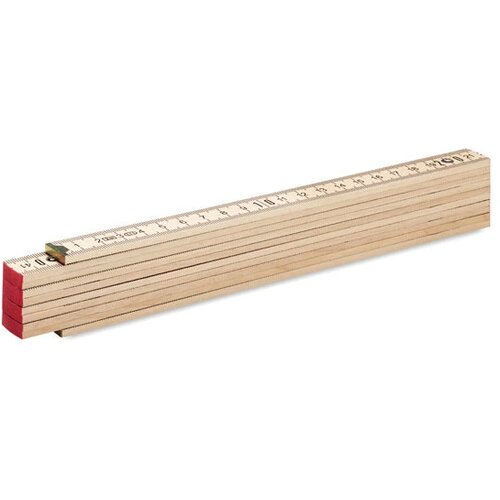 Houten duimstok 2m Bruin