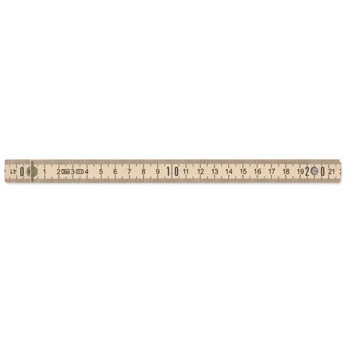 Houten duimstok 2m Bruin