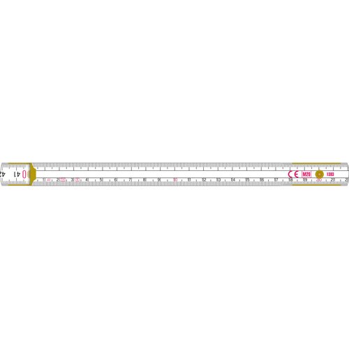 Duimstok 1 meter Perfekt 5 geel