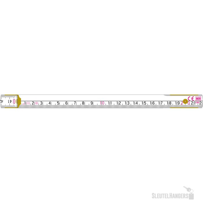 Duimstok 1 meter Perfekt 5 geel