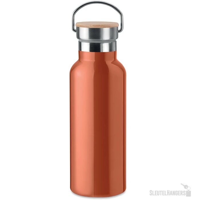 Dubbelwandige thermosfles Oranje