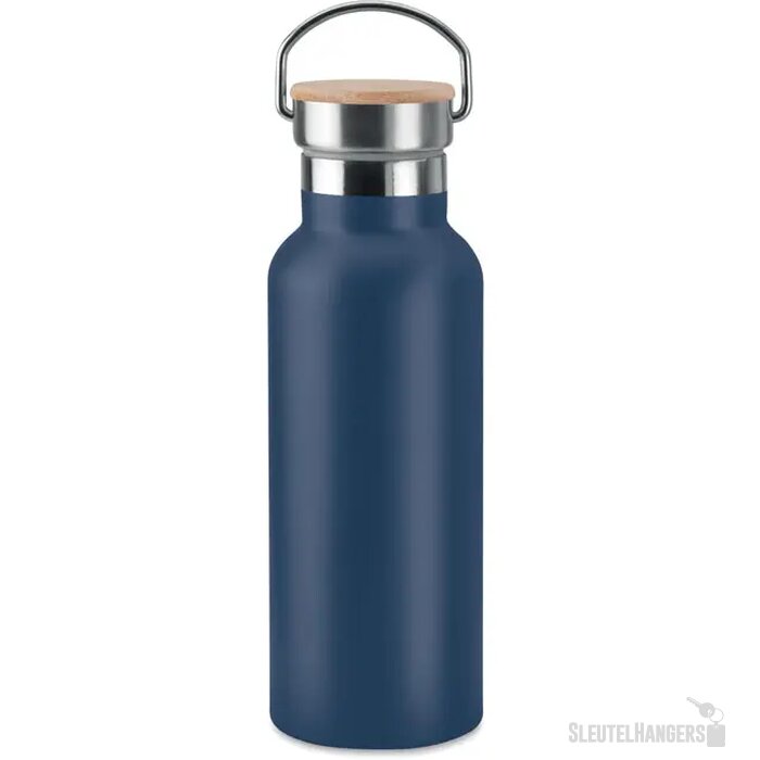 Dubbelwandige thermosfles Kobaltblauw