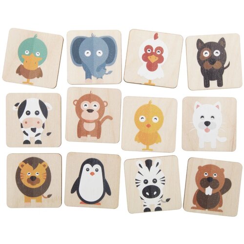 Memory Spel Met 24 Kaartjes Naturel
