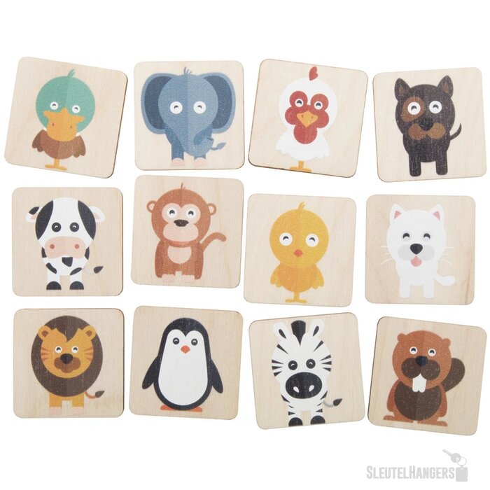 Memory Spel Met 24 Kaartjes Naturel