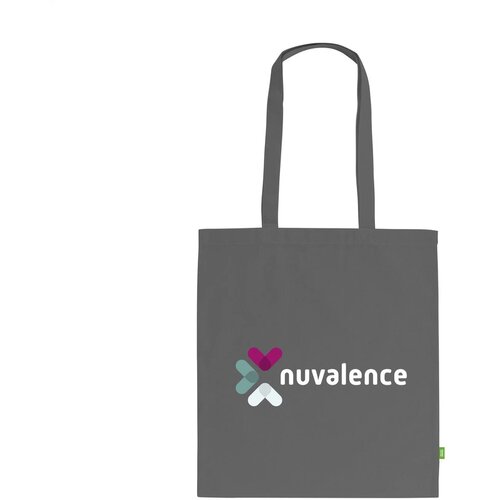 Eco Tote Bag Met Lange Hengsels Grijs