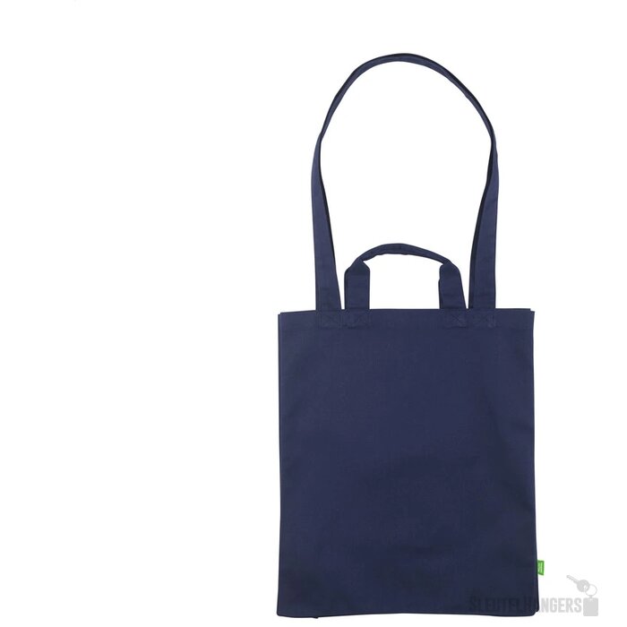 Canvas Tote Bag Met Binnenvak Marineblauw
