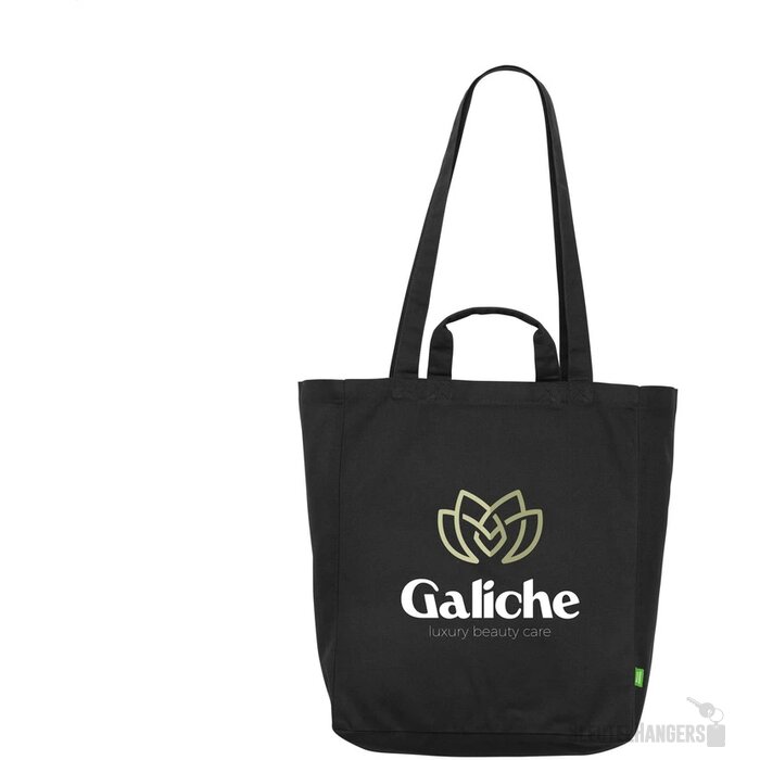 Canvas Tote Bag Met Binnenvak Zwart