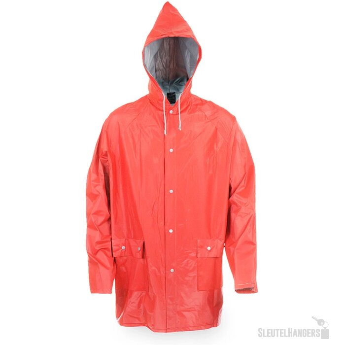 Dikke Regenjas Rood