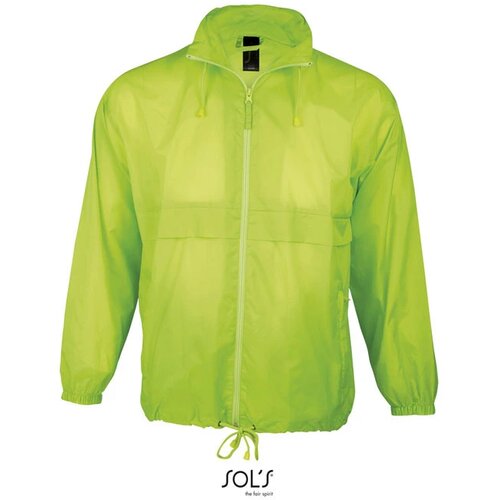 Waterafstotende windbreaker Limoengroen
