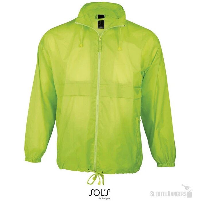 Waterafstotende windbreaker Limoengroen