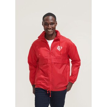 Waterafstotende windbreaker Rood Waterafstotende windbreaker Rood