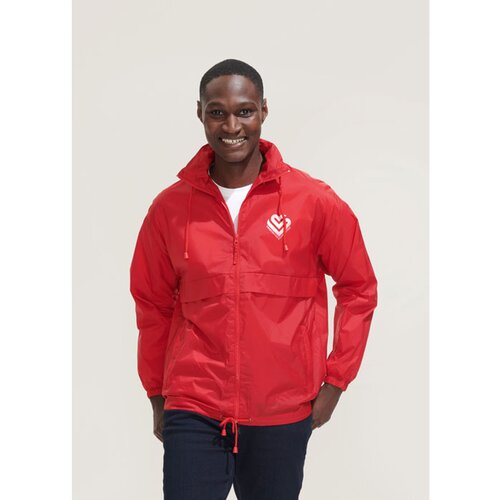 Waterafstotende windbreaker Rood