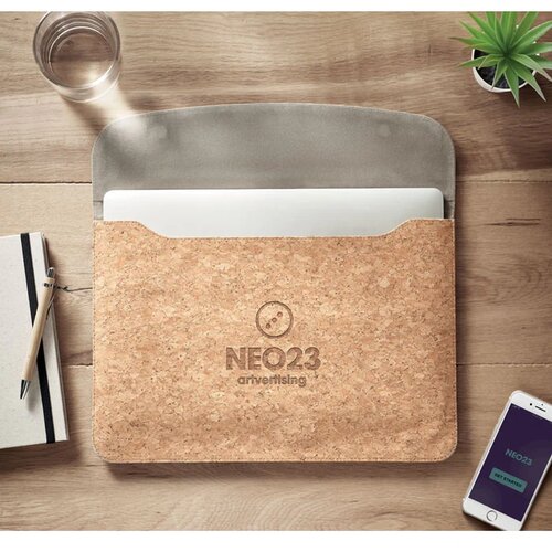 Duurzame laptopcover (14 inch) Beige