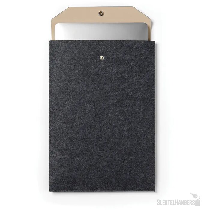 VINGA Albon GRS gerecycled vilt 15" laptophoes zwart