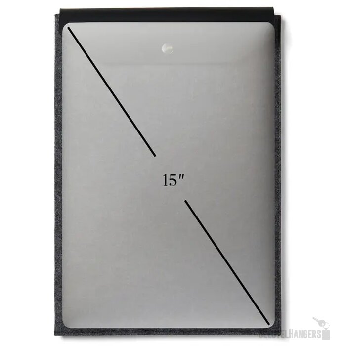 VINGA Albon GRS gerecycled vilt 15" laptophoes zwart