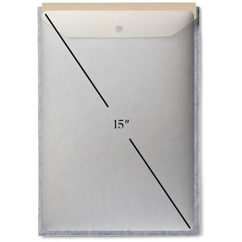 VINGA Albon GRS gerecycled vilt 15" laptophoes grijs