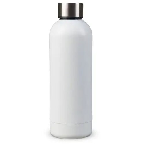 Dubbelwandige vacuüm fles met mattte-look 500ml wit 500 ml