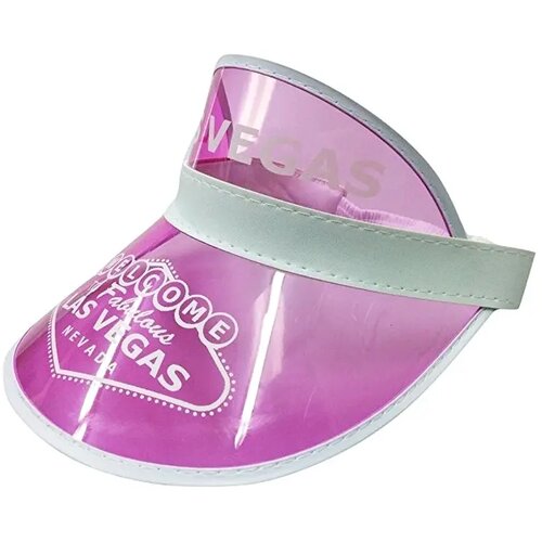 Retro zonneklep met pvc scherm Roze
