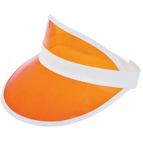 Retro zonneklep met pvc scherm Oranje